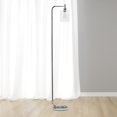 thumbnail image 4 of All the rages LF2009-CHR Simple Designs Modern Iron Lantern Floor Lamp with Glass Shade, Chrome, 4 of 5