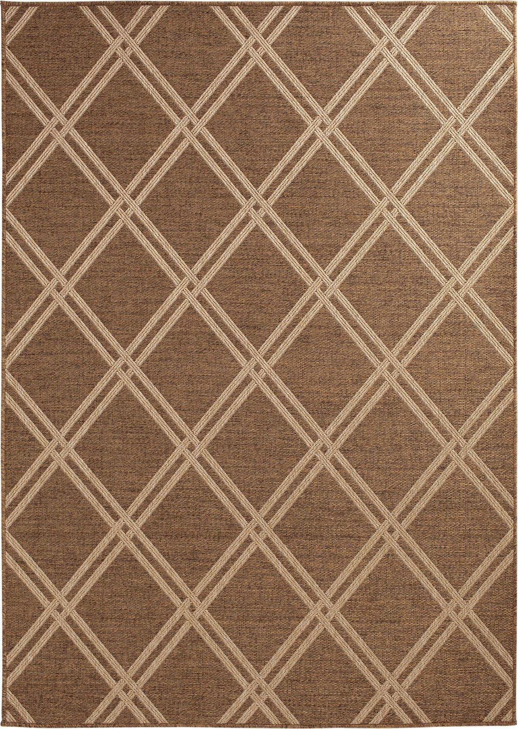 Tapis tissé beige et havane Smithleighs