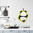 thumbnail image 4 of Kitchen Hand Towels 8.6 in x 7.8 in Black Polyester Absorbent Drying Towel with Cute Panda Design Hangable for Holiday Gift, 4 of 6