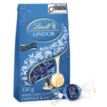 Lindt LINDOR Cookies & Cream Flavour White Chocolate Truffles Bag, 150g