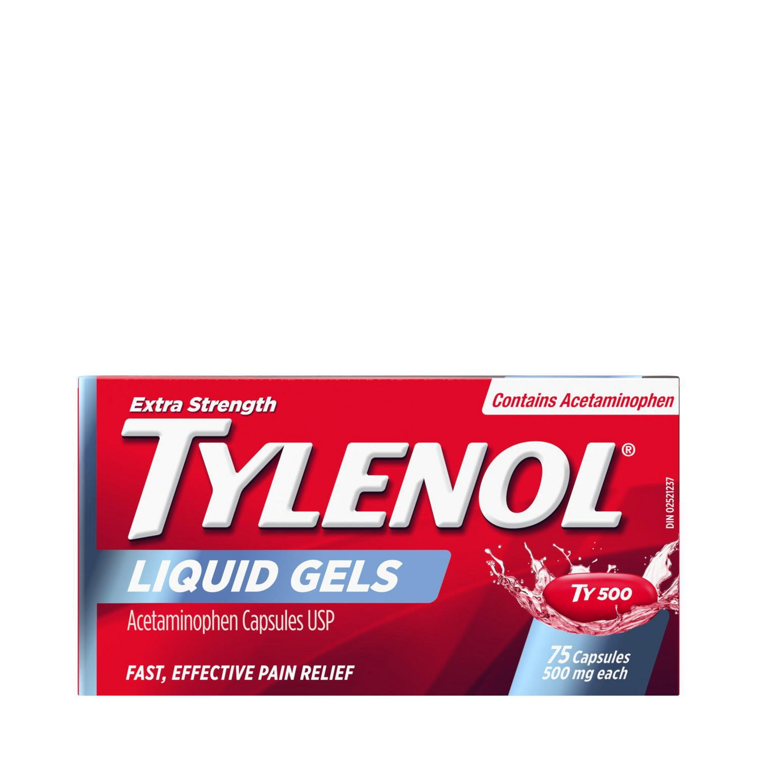 Hackache Extra Strength Tylenol Liquid Gels - 500mg Acetaminophen – Reduces ...