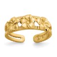 thumbnail image 1 of 14K Yellow Gold Plumeria Toe Ring, 1 of 1
