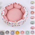 thumbnail image 3 of Cartoon Flower Bud Pumpkin Cushion Small Dog Cat Mat Sleeping Bag Pet Kennel, 3 of 10