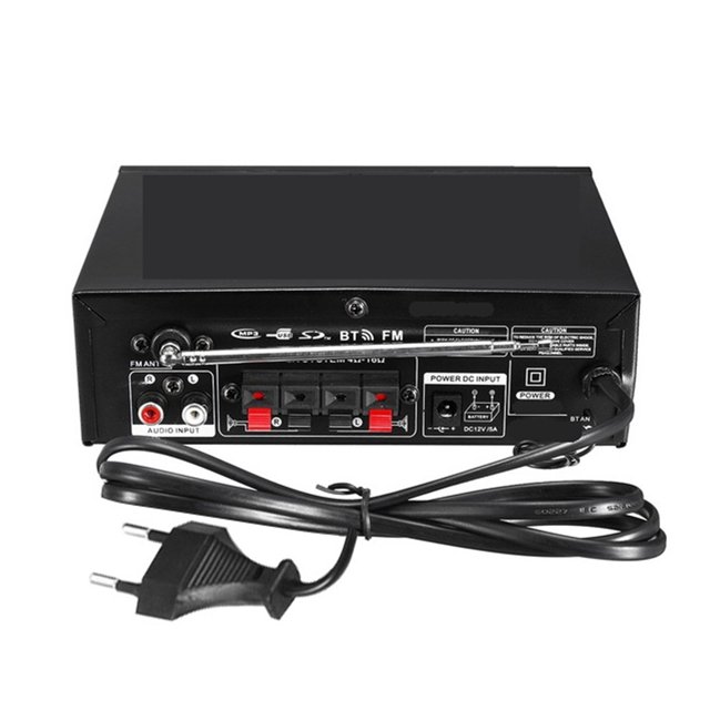 600W Bluetooth Amplifier 2CH HIFI Stereo Power AMP USB FM Radio Car Home Theater ,Easy to Operate