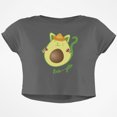 thumbnail image 1 of Avocado Cat Avocat Junior Boxy Crop Top T-Shirt, 1 of 1