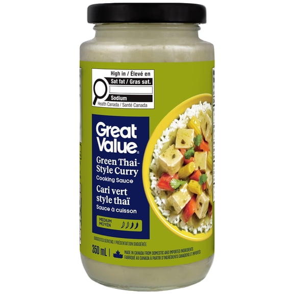 Sauce à cuisson Cari vert style thaï Great Value