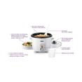 thumbnail image 2 of Automatic Drum Style Rice Cooker & Steamer - White, 6 Cup, RC2104WH, 2 of 4