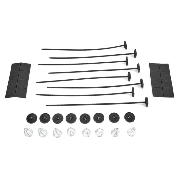 2 Set Car Electric Radiator Fan Mounting Kit Plastic Ties Straps Universal