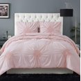 thumbnail image 1 of Christian Siriano Ensemble de Housse de Couette Froncée Georgia, Full/Grand, Blush, 1 of 4