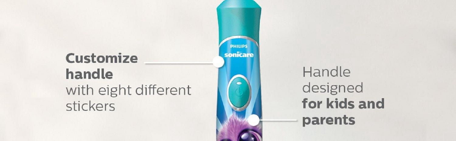 Philips Sonicare pour Enfants, Bluetooth Connectée, Brosse à Dents Électrique, Bleue, HX6321/02