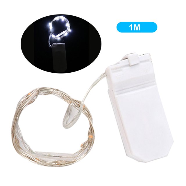 Yeacher Led Fairy Lights Silvery Copper Wire String Lamp with Battery-Box for Gift Box Wedding