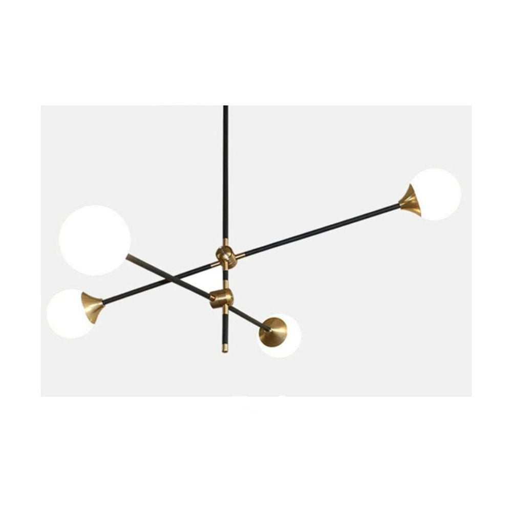PENDENTIF PALO<br>Design moderne pour s'adapter à n'importe quel espace<br><br>Suspension avec structure en métal, verre blanc et détails en laiton.<br>Conception du luminaire : Spoutnik