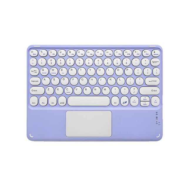 Estbridge Clavier Bluetooth Résistance à la Pression Élevée Petit Clavier Rétroaction au Toucher Parfaite Clavier Sans Fil avec Pavé Tactile Style 7