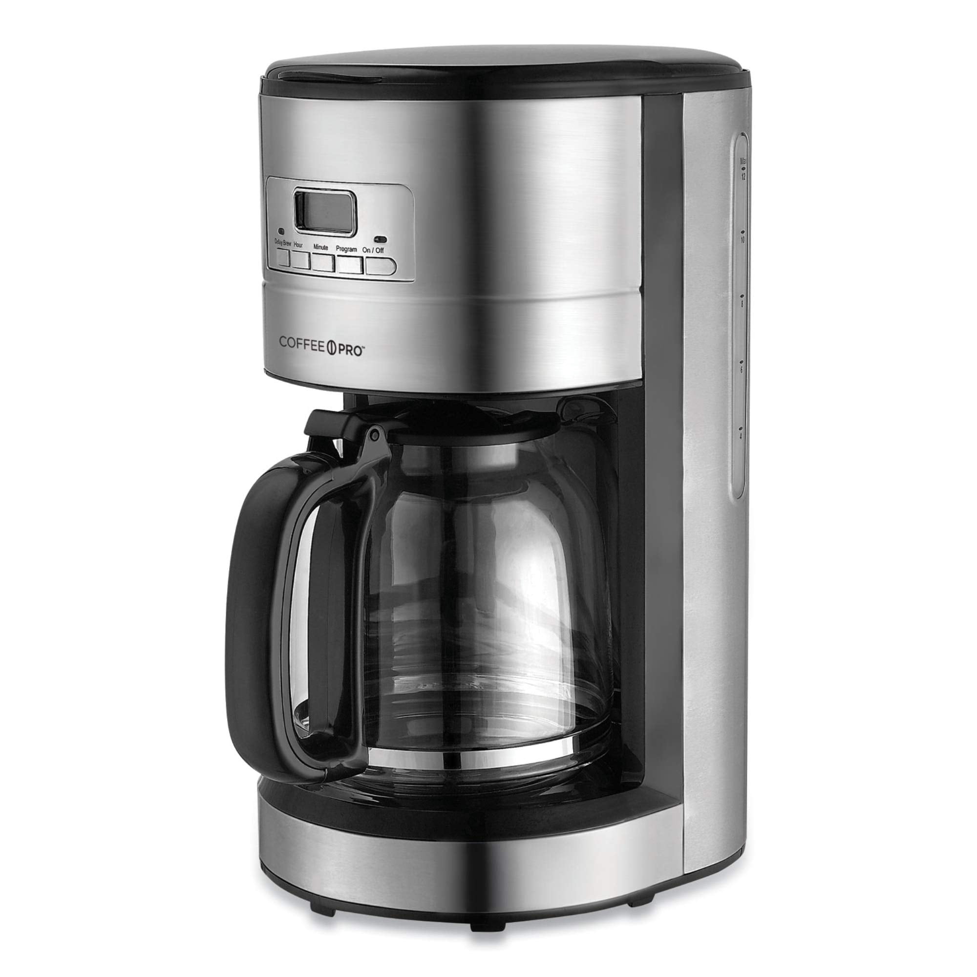 Coffee Pro Cpcm4276 10-12 Cup Stainless Steel Brewer Coffee Maker