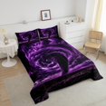 thumbnail image 4 of Erosebridal Ensembles de Couette Tornade Violette Format Double, Couettes et Duvets Catastrophe Naturelle, Décor de Chambre Tempête, Réversible, 4 of 7
