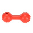 thumbnail image 1 of Dog Treat Dispensing Toy Teeth Grinding Interactive Barbell Shape Rubber Pet Chewing Toy for Puppy Red, 1 of 14