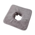 thumbnail image 1 of Bunblic 2xSPA Massage Table Towel with Face Hole Coral Velvet Reusable Soft for Beauty Gray 2 Pcs, 1 of 8