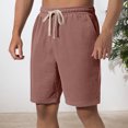 thumbnail image 2 of Short d'Été de Plage pour Homme, Short Décontracté Ample à Rayures avec Poches et Cordon de Serrage, 2 of 5