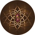 thumbnail image 1 of Ahgly Company Machine Washable Indoor Square Transitional Saddle Brown Area Rugs, 3' Square, 1 of 7