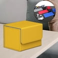 thumbnail image 3 of Card Deck Box Holder Game Card Storage Organizer , Closure ,Collectible Cards Case , yellow, 3 of 8