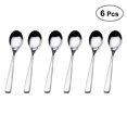 thumbnail image 1 of 6pcs 304 Creative Stainless Steel Teaspoon Coffee Spoon Dessert Stir Soup Spoons, 1 of 8