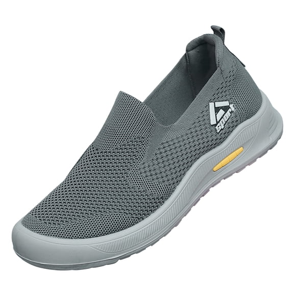 Fsqjgq Mesh Running Shoes for Men Non Lace Walking Sneaker Non Slip Works Shoe Workout Athletic Sneakers