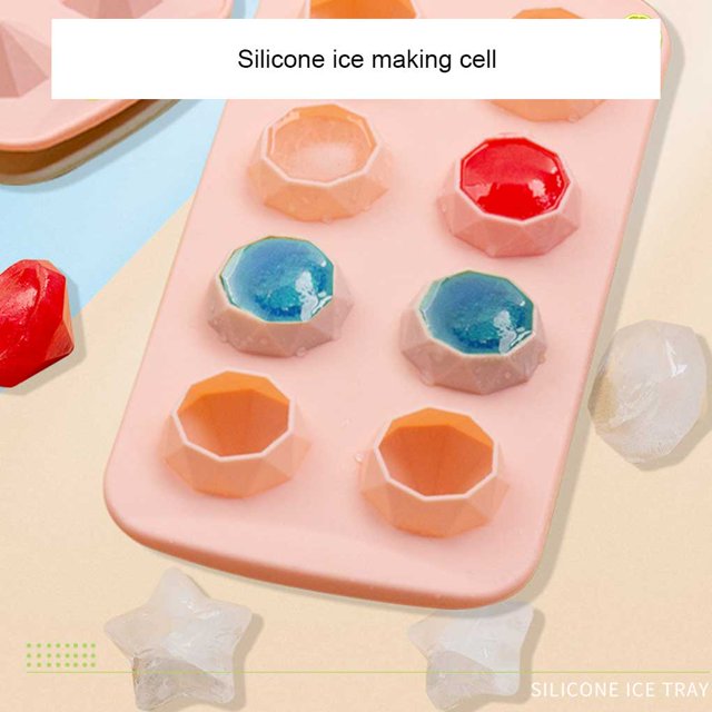 Baohd Ice Cube Maker Grid Silicone Chocolate Mold Tool Tool Star Jelly Molds Non-Stick Tray Cake Decoration Kitchen Accessories type1