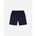 thumbnail image 3 of Deux Par Deux Shorts en Sergé Extensible pour Bébé Garçon Bleu Foncé, 3 of 4