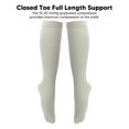 thumbnail image 3 of 1 Paire 15-20 mmHg à Bout Fermé avec Fermeture Éclair, Bas de Compression pour Femmes, Bas de Compression Jusqu'au Genou, 3 of 7