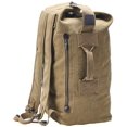 thumbnail image 1 of Military Duffel Bag Top Load Double Strap Canvas Backpack Army Travel (upgrade khaki small), 1 of 6