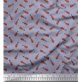 thumbnail image 1 of Soimoi Crepe Silk Fabric Guitar Musical Instrument Printed Fabric 1 Yard 42 Inch Wide, 1 of 3