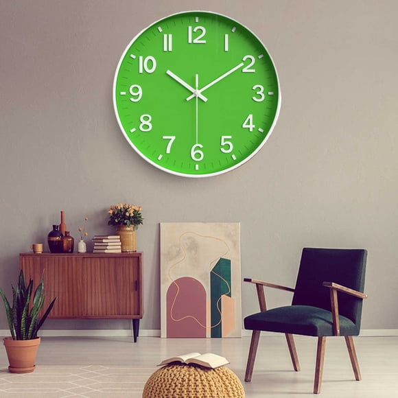 EGNMCR Wall Clock Silent Wall Clocks Battery Operated 12 Inch Modern Non Ticking Analog Clock Decorative For Kitchen Office Bathroom Bedroom clock clock