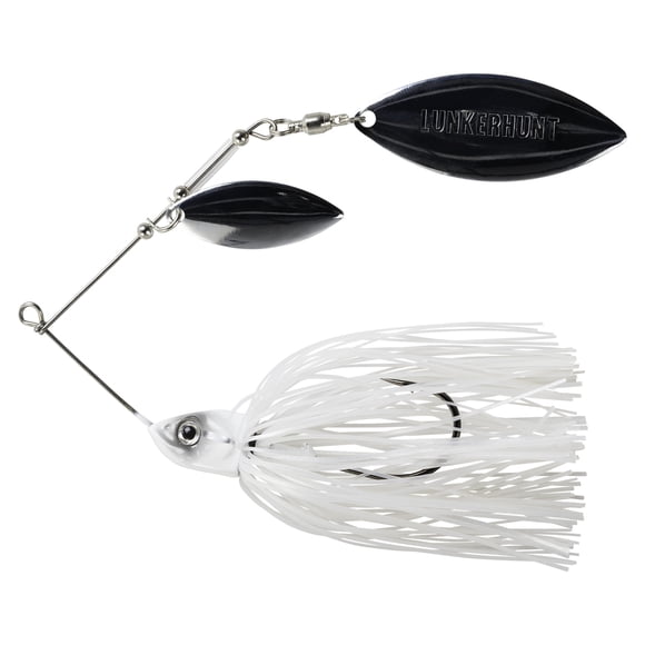 Lunkerhunt - Impact Ignite - Willow Leaf Spinnerbait - Leurre de pêche - Ghost - 1/2 oz