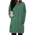 thumbnail image 2 of Chandail en Molleton Surdimensionné pour Femmes Col Rond Manches Longues Pull Décontracté Confortable Tenues de Mode Automne Vêtements 2024, 2 of 6