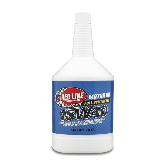 Red Line Oil Oil 21404 SAE 15W-40; Synthetic; 1 Quart Bottle; Single