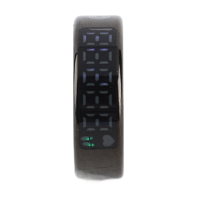 Bague Intelligente avec Écran Tactile IP68 en Acier Inoxydable, Multiples Modes Sportifs, Bague de Suivi de Condition Physique