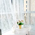 thumbnail image 3 of XZNGL Window Curtains Flower Sheer Curtain Tulle Window Treatment Voile Drape Valance 1 Panel Fabric, 3 of 6