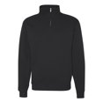 thumbnail image 1 of Nublend Cadet Collar Quarter-Zip Sweatshirt, 3XL, Black, 1 of 3