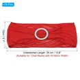 thumbnail image 2 of Unique Bargains 14'x5' Stretch Chair Sashes Bows Chair Bands Sashes with Buckle Slider Red 25 Pack, 2 of 5