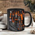 thumbnail image 4 of Black Creative Toolbox Design Mug Cup 3D Mechanical Engineer Theme Coffee Gift Set Birthday Present Model D Ceramic, 4 of 7
