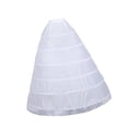 thumbnail image 1 of KLKCMS Bridal Crinoline Accessory Wedding Dress Petticoat for Banquet Party Cosplay 6 Hoop, 1 of 9