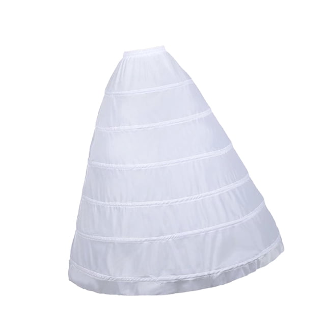 KLKCMS Bridal Crinoline Accessory Wedding Dress Petticoat for Banquet Party Cosplay 6 Hoop