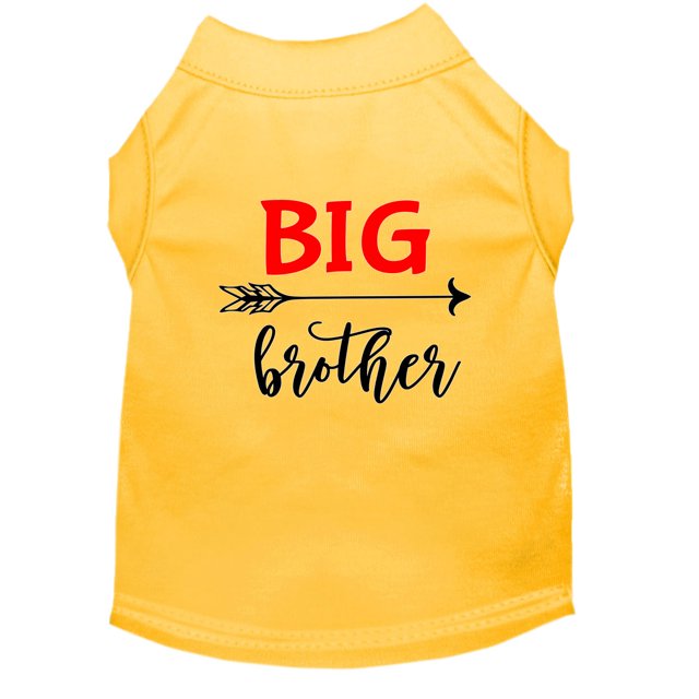 Grand Frère Sérigraphie Chemise de Chien Jaune XS