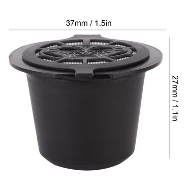 Ensemble de 3 Filtres à Café Réutilisables Rechargeables en Acier Inoxydable PP Tasse à Café pour Machine à Café Cafetière