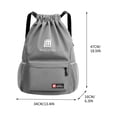 thumbnail image 2 of tumgatte Large Capacity Sports Drawstring Shoulder Bag Travel Backpacks Clearance, 2 of 2