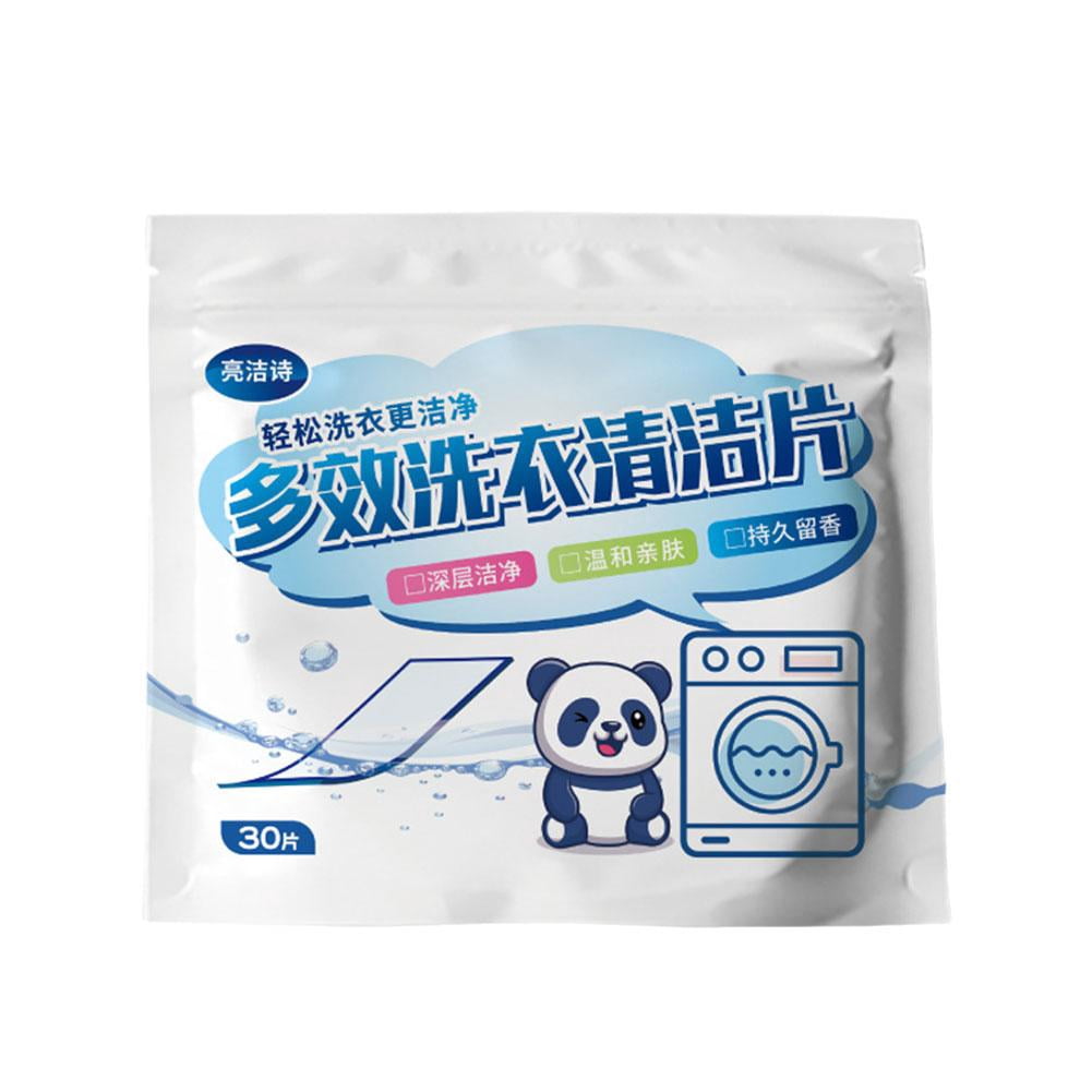 Lttoisl 30-Count Laundry Detergent Sheets, Eco-Friendly Washing Sheets, Ultra-Concentrated Earth-Friendly Laundry Soap, Space-Saving Travel-Size Tablets for All Washing Machines