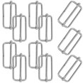 thumbnail image 2 of SHISUYAN 20PCS Slide Belt Connection Roller Buckles Bag Strap Adjustable Metal Pin Buckles for Backpack Suitcase Clothes (Silver), 2 of 9