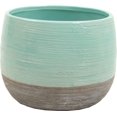 thumbnail image 1 of Jardinière Brillante Aqua et Gris Mat, 1 of 1