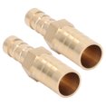 thumbnail image 4 of LAFGUR Barbed Fitting Splicer, 2 Pcs Brass Hose Barb Reducer For Pipe, 4 of 8