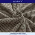 thumbnail image 4 of 2024 Solid Print Polyester Loveseat Slipcover  Chocolate, 4 of 6